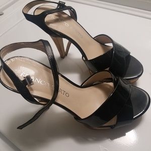Franco Sarto Patent Leather Platform Heels